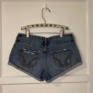 Hollister Vintage Micro Mini Low Waisted Distressed Shorts